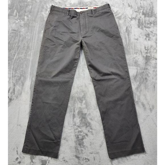 J.Crew Pants Mens 38W Gray Khaki Essential Chino Straight Cotton Preppy Office - Picture 1 of 14